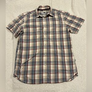 The North Face Men's Casual Plaid Shirt - Red, Blue, Cream